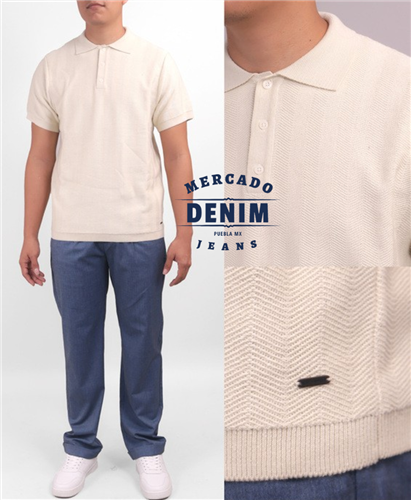 Laguna Knit Polo - Ivory / 19547