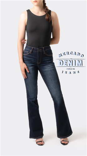 Dark Blue Stretch Flare / BL6301