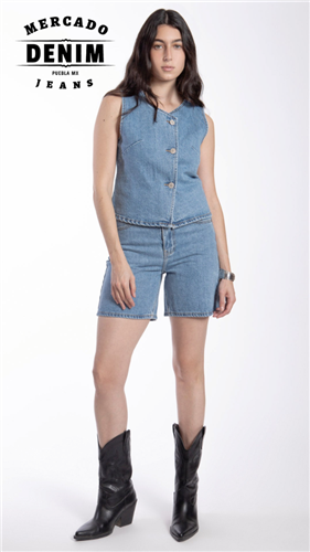 Retro Denim Short - Medium / BL7341