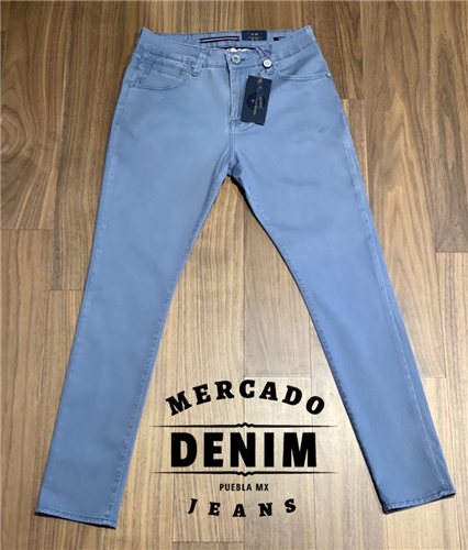 Slim fit gabardina stretch Light Blue / 2217 720