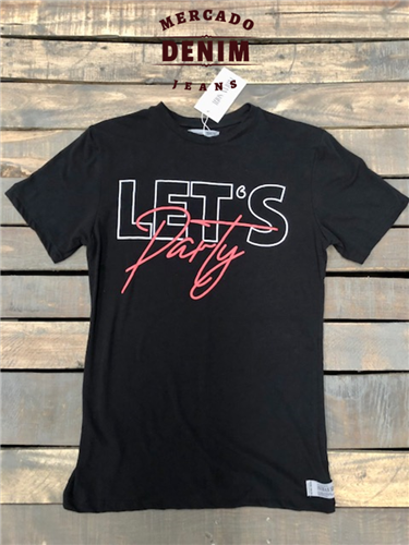 Let´s Party Black T-Shirt / 1020