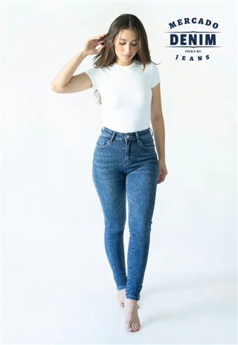 Leggendario Skinny - Mid Blue / DXD0565