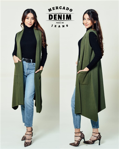 Chalet Knit Vest - Olive / 93308