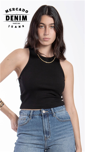 Sunlight Rib Tank - Black / BB0016