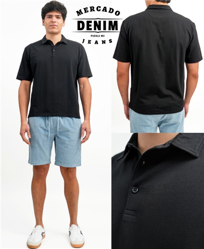 Ivy League Polo - Black / 19186