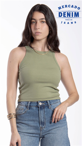 Sunlight Rib Tank - Pale Green / BB0016