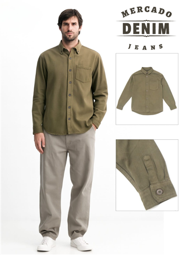 The Frontier Overshirt - Olive / 6427