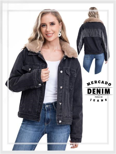 Fur-Lined Noir Jacket / 3661Z