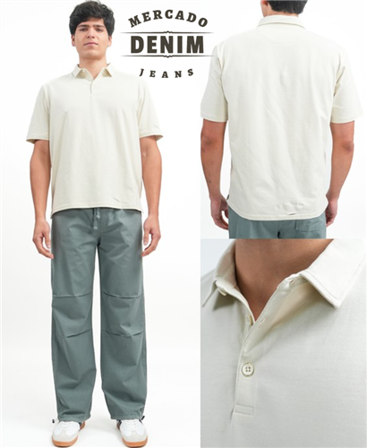 Ivy League Polo - Beige / 19185