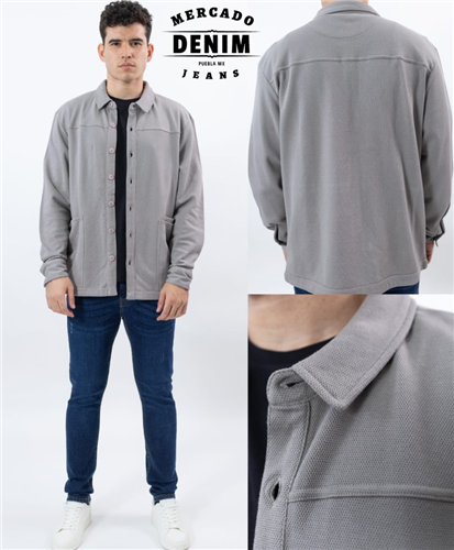 Weekend Knit Overshirt - Sand / 19170