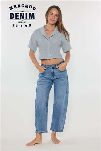 Blue Barrel Low Waist Jean / XP7028