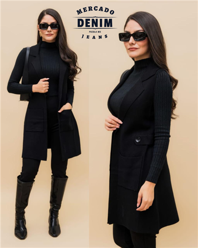 The Rowan Vest - Black / P2008