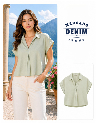 Lago Breeze Top - Olive / 2868