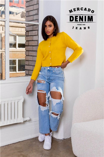 Mom Light Blue Extreme Destruction