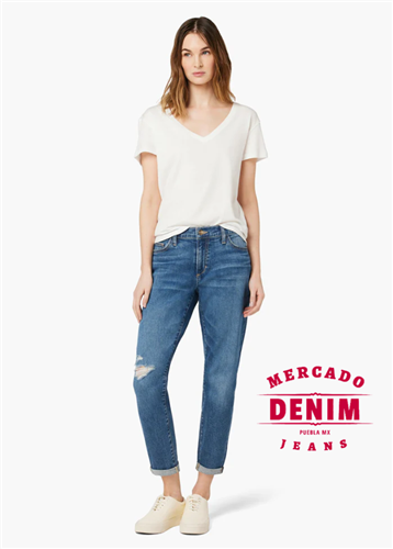 Boyfriend Mid Rise Classic - Medium Wash