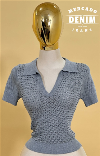 Luminous Blouse / Grey A5227