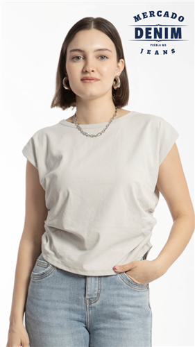 NeutralFlow Blouse - Light Gray / BB0222