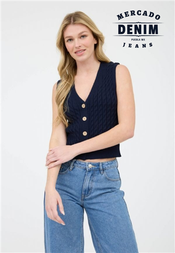 Morning Class Vest - Navy Blue