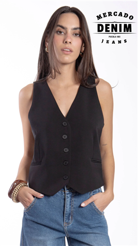 Madison Tailored Vest - Black / BB0307