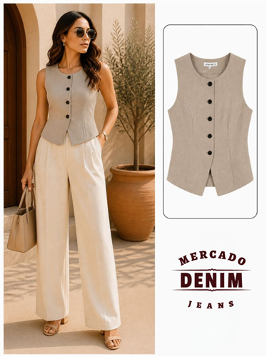 Driftwood Vest - Tan / 14948